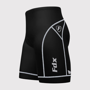 Men’s White & Black Cycling Shorts 3D Gel Padded summer road bike shorts - Breathable Quick Dry bike shorts, lightweight comfortable shorts Reflective Details for riding
