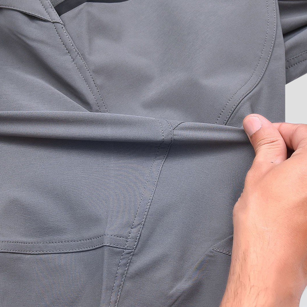 Fdx Mens Grey Cycling MTB Shorts for Summer Best Road & Mountain Bike Baggy Shorts for off Road - Nomad