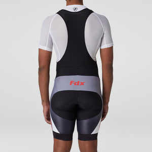 FDX Men’s Black & Red Cycling Bib Shorts 3D Gel Padded Breathable Quick Dry bibs, comfortable biking bibs ultra-light stretchable shorts with pockets UK