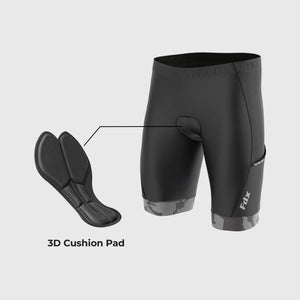 Best Men’s Black & Gray Cycling Shorts 3D Gel Padded summer road bike shorts - Breathable Quick Dry bike shorts, lightweight comfortable shorts for riding