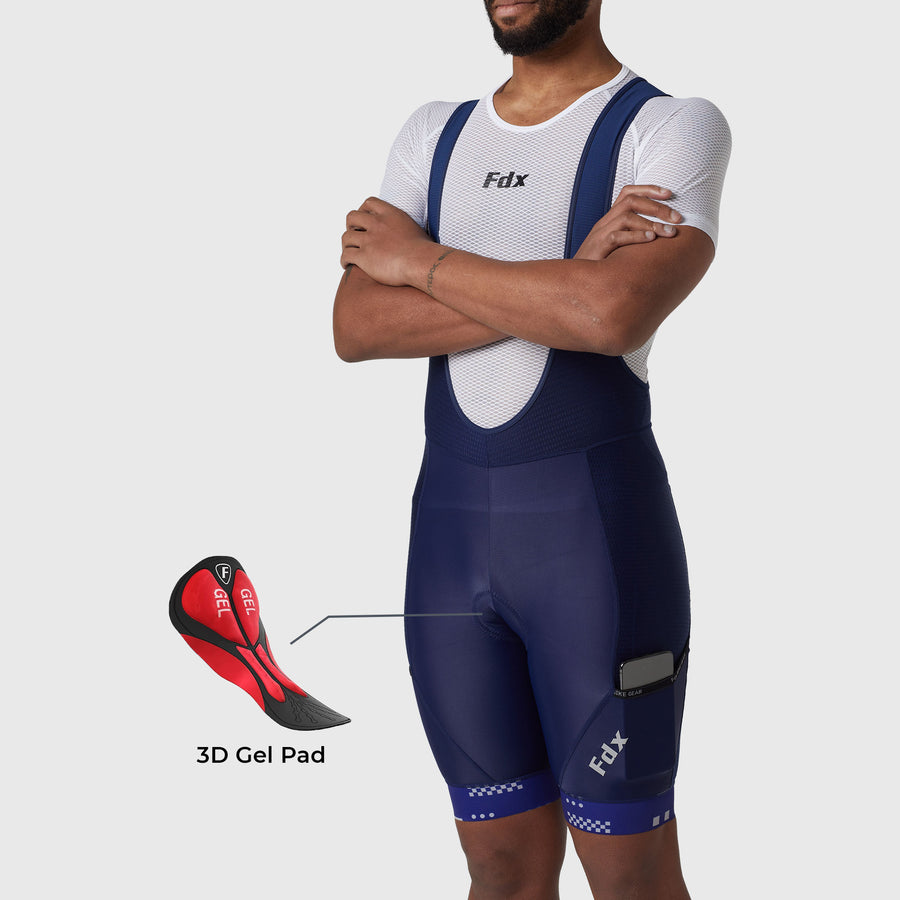 All Day Men's Cargo Bib Shorts Navy Blue