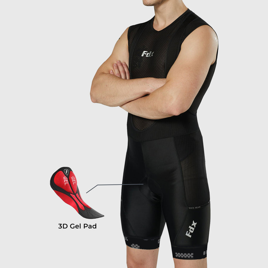 All Day Men's Cargo Bib Shorts Black