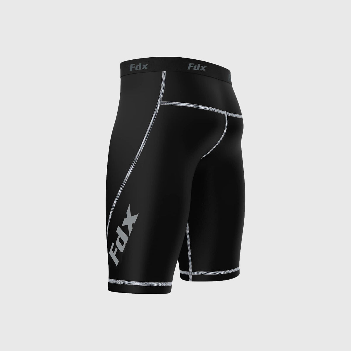Fdx Men's & Boy's Black Compression Shorts Skin Tight Gym Pants