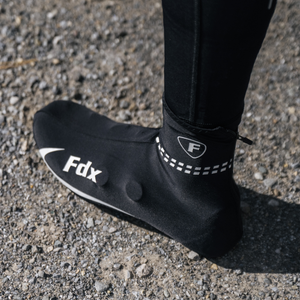 Fdx Unisex Black Cycling Over Shoe Breathable Lightweight Rainproof Hi Viz Reflective Details Men Women Cycling Gear UK