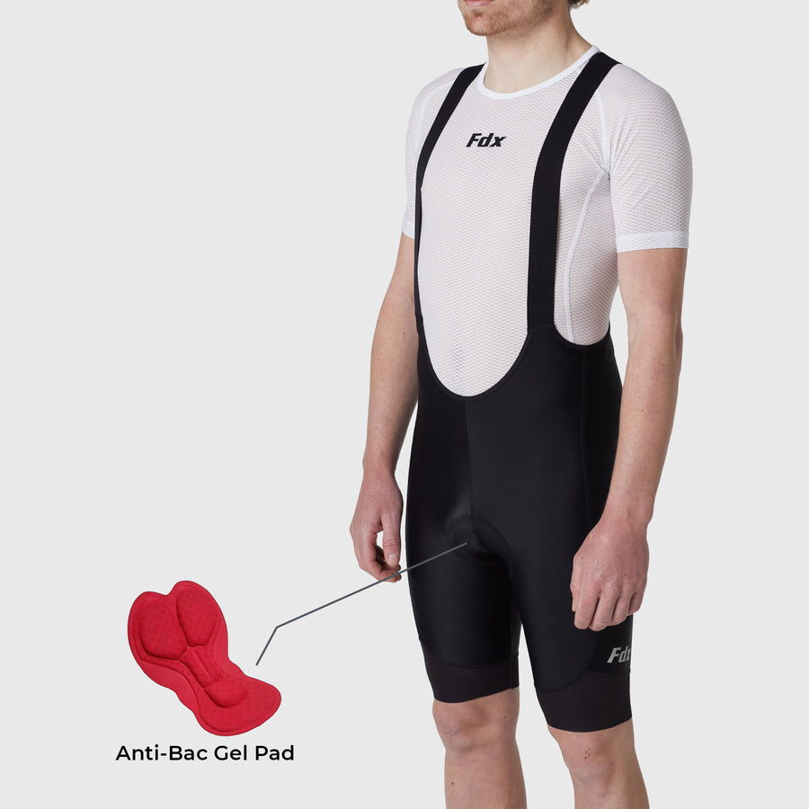 Duo Men's Cargo Bib Shorts Black