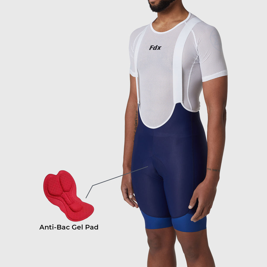 Duo Men's Cargo Bib Shorts Blue