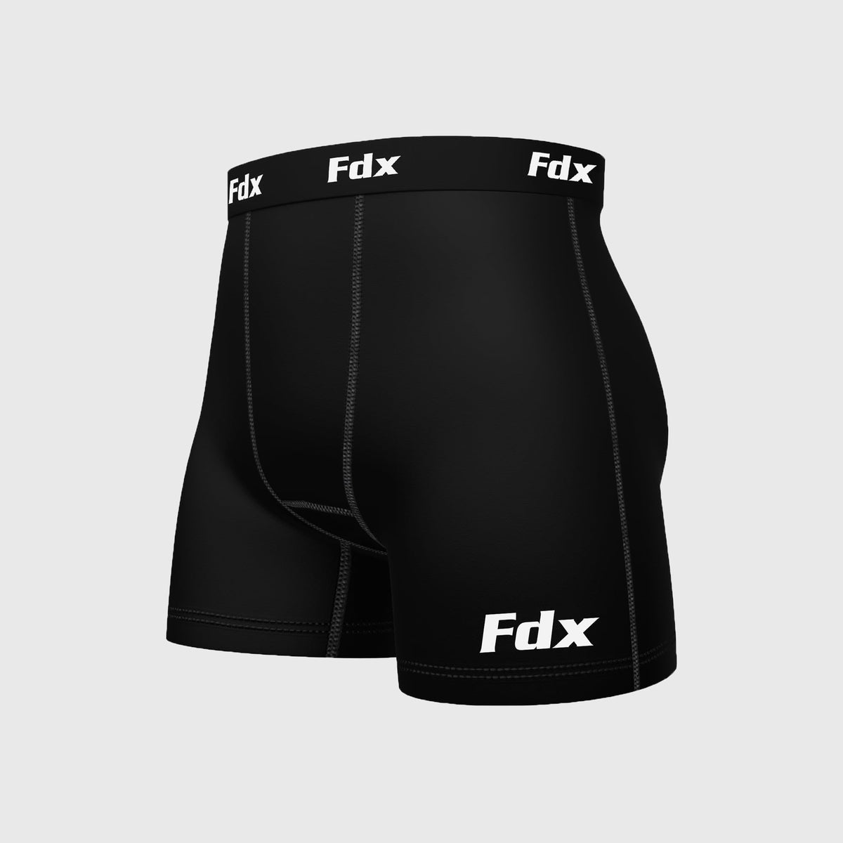 Fdx IT Men's Skin Fit Compression Boxer Shorts Black