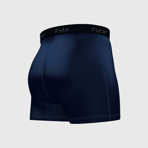Fdx Men's Navy Blue Boxer Shorts Lightweight Summer Biking Shorts All Weather Quick Dry Slim Fit Compression Boxer Cycling Gear UK