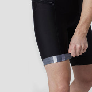 Fdx Mens Summer Thermal Gel Padded Cycling Bib Shorts Black & Grey Roubaix Thermal Fleece Reflective Warm Leggings - Velos Bike Shorts