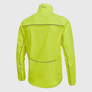 Fdx Cycling Jacket for Men's Yellow Winter Thermal Casual Softshell Clothing Lightweight, Shaverproof, Packable ,Windproof, Waterproof & Pockets - Defray