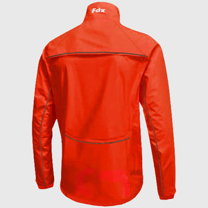 Fdx Cycling Jacket for Men's Red Winter Thermal Casual Softshell Clothing Lightweight, Shaverproof, Packable ,Windproof, Waterproof & Pockets - Defray