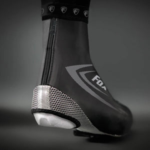 Fdx Black Cycling Shoe Covers 360° Reflective Winter Thermal Road Bike Boot Overshoes Washable