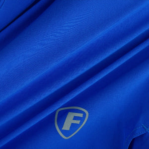 FDX Blue Men's Breathable Running Shorts Waist Belt Anti Odor Moisture Wicking & Perfect for Trekking, Tennis, squash & Gym Sports & Reflective Logo Uk
