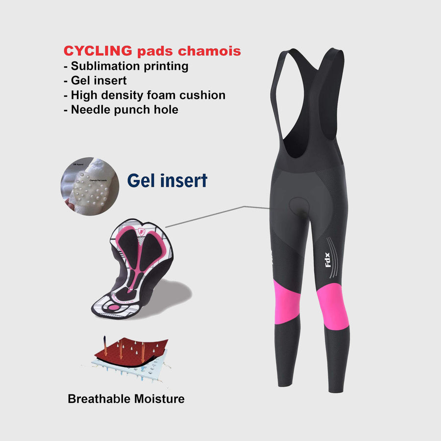 Thermodream Women's Bib Tights Pink