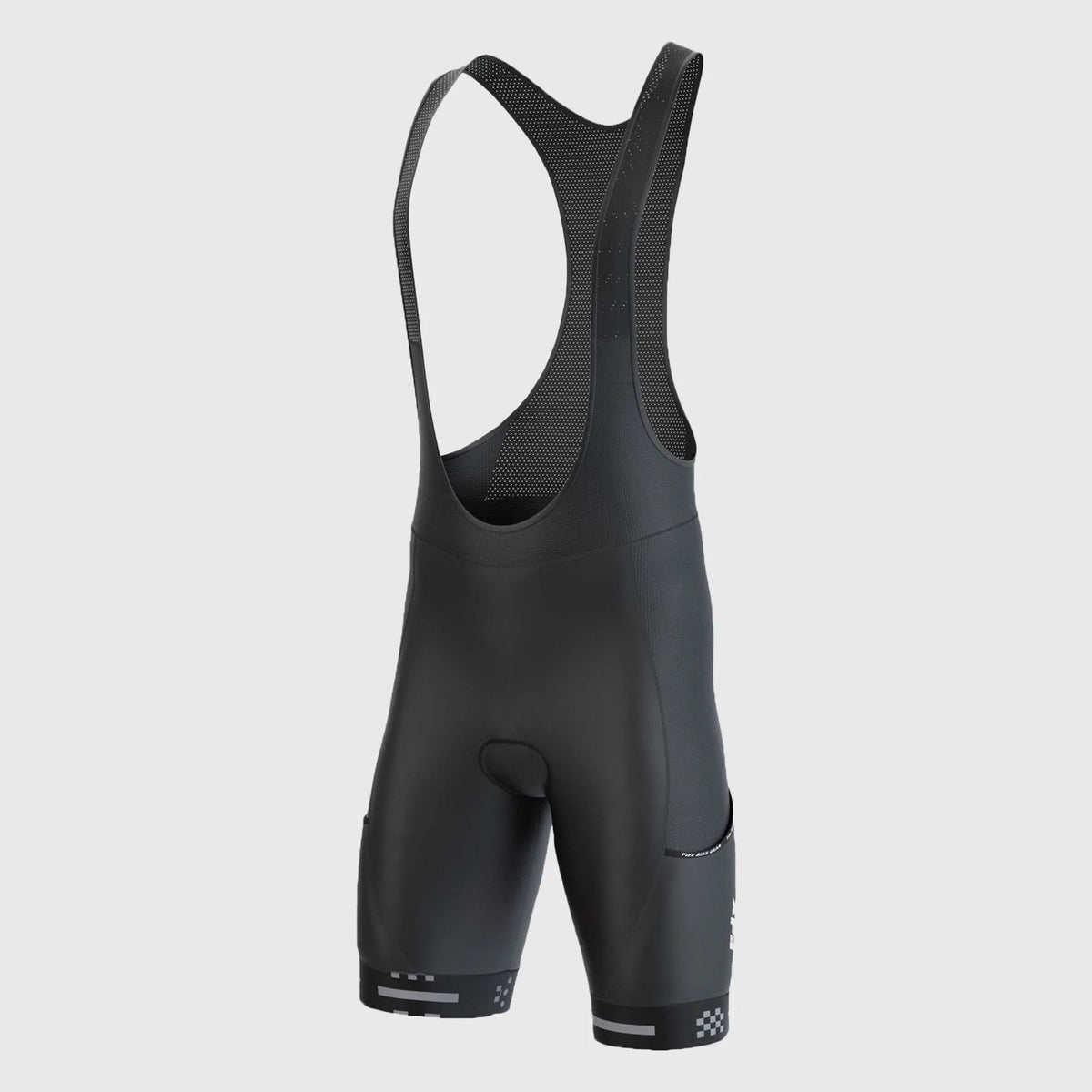 Fdx All Day Men's Gel Padded Summer Cycling Bib Shorts Black FDX