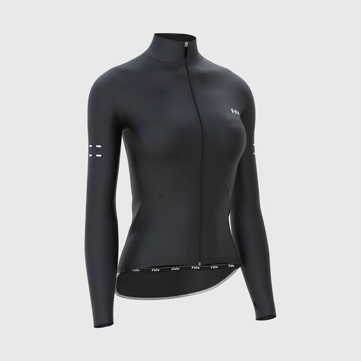 Fdx Arch Black Women s Long Sleeve Thermal Cycling Jersey FDX Sports