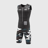 Camouflage Black Men's Padded Triathlon Suit
