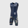 Camouflage Men's Triathlon Suit Navy Blue