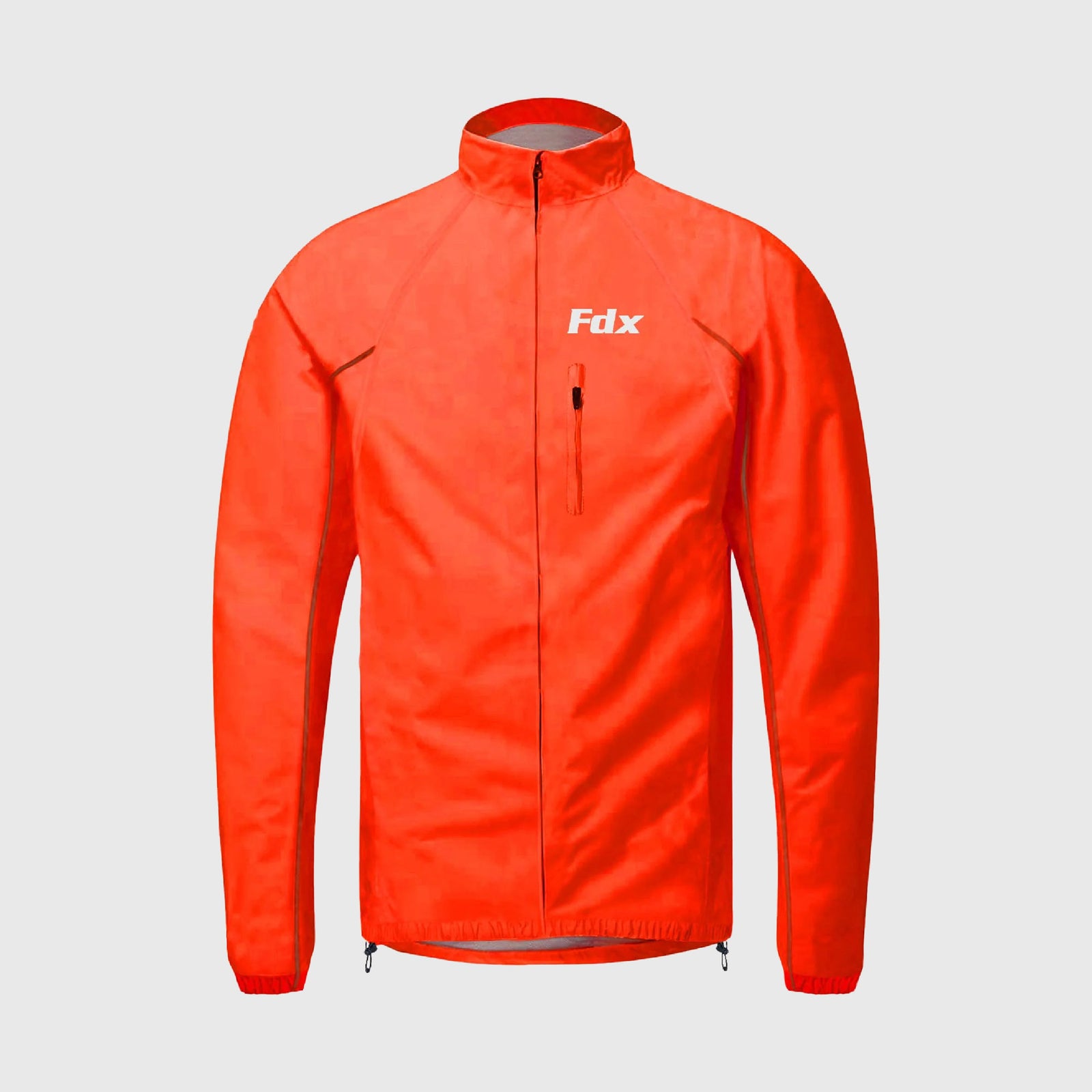 Fdx Men's Red Cycling Jacket for Winter Thermal Casual Softshell Clothing Lightweight, Shaverproof, Packable ,Windproof, Waterproof & Pockets - Defray