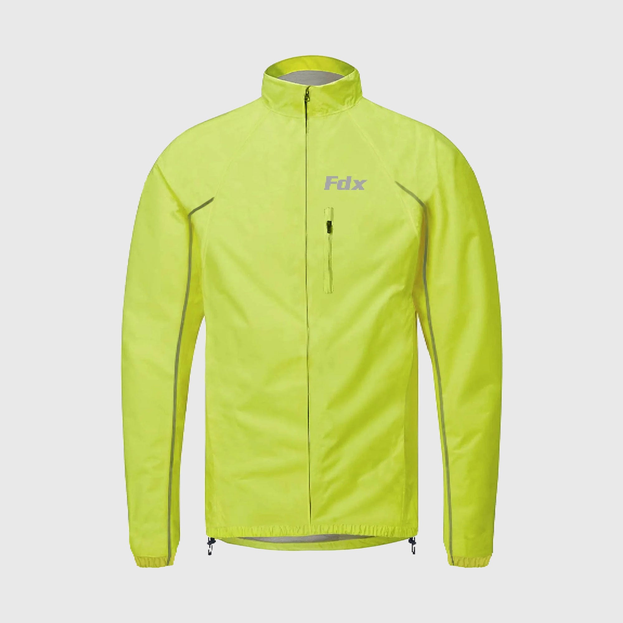 Fdx Men's Yellow Cycling Jacket for Winter Thermal Casual Softshell Clothing Lightweight, Shaverproof, Packable ,Windproof, Waterproof & Pockets - Defray