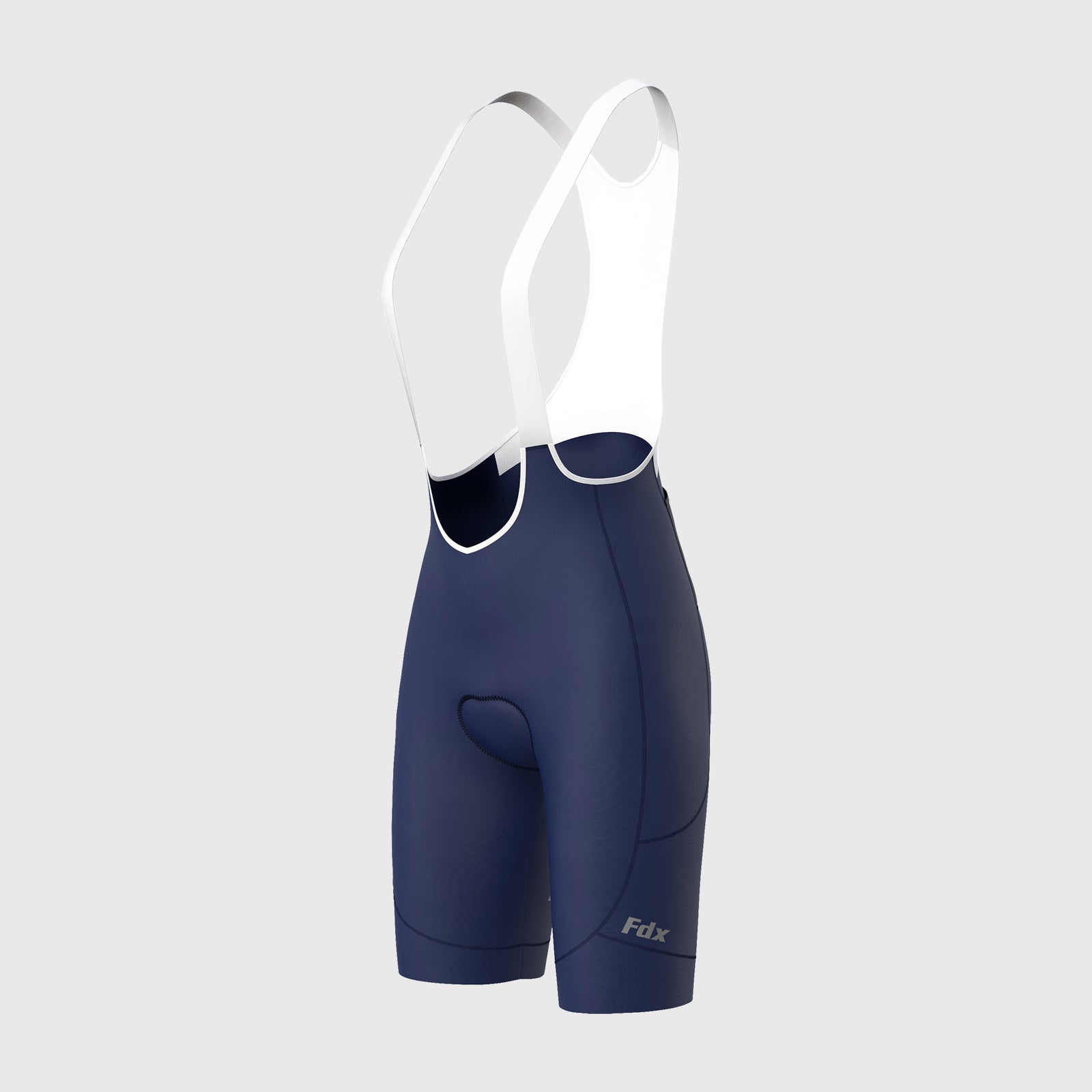 Fdx Womens Blue Gel Padded Cycling Bib Shorts For Summer Best Breathable Outdoor Road Bike Short Length Bib - Duo