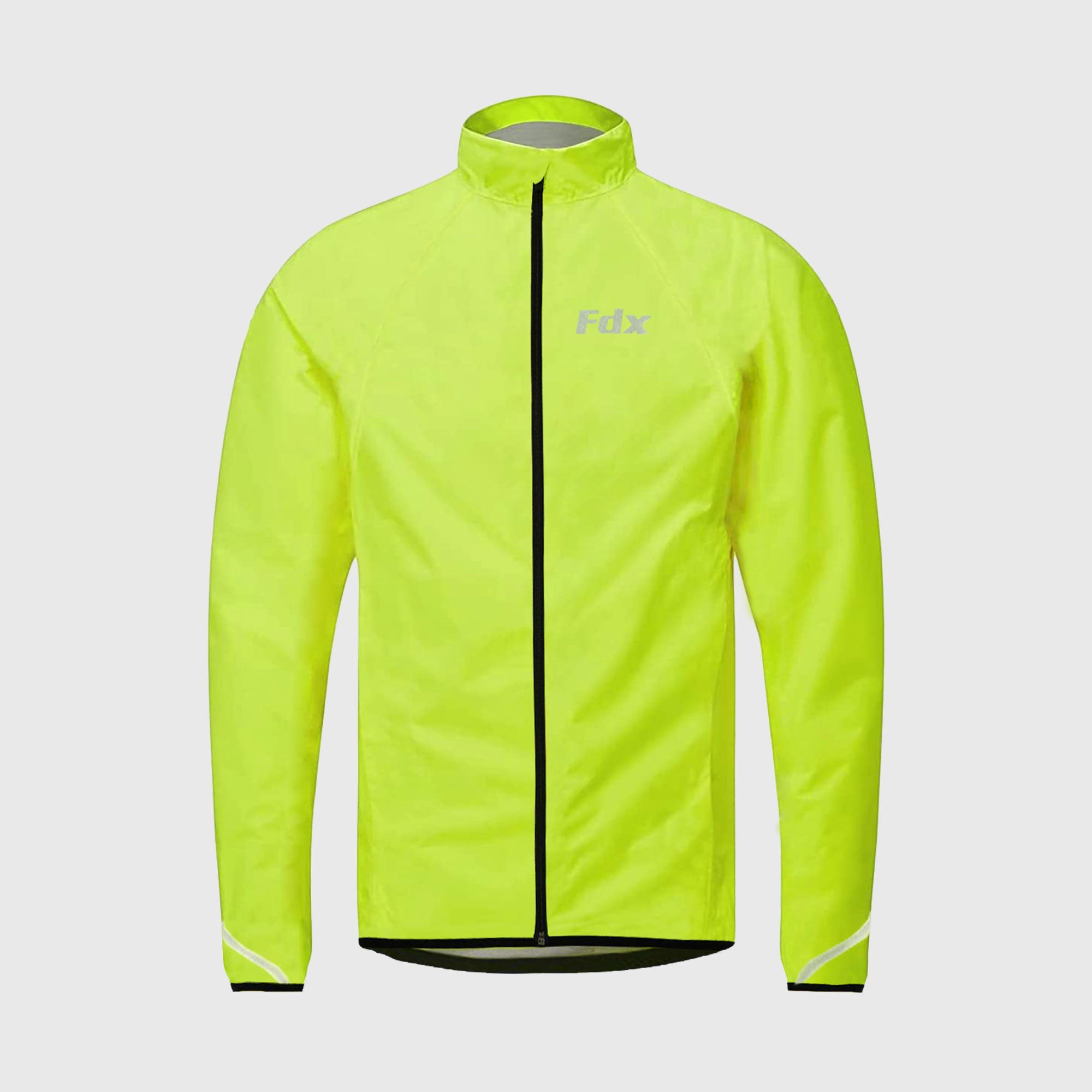 Women’s Yellow cycling jacket waterproof breathable quick dry MTB rain top, lightweight packable reflective rain jacket for riding running racing