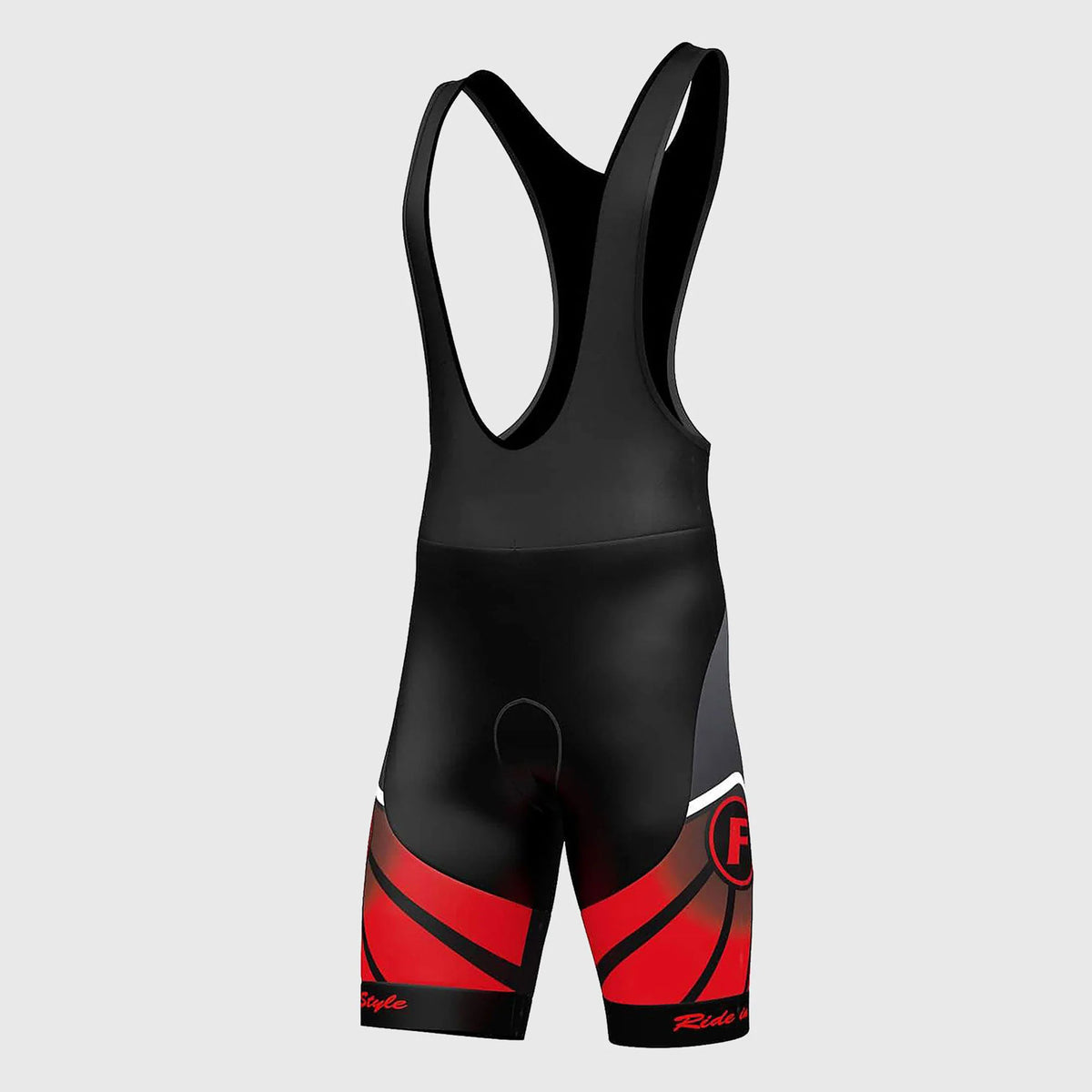 Fdx Signature Men's Padded Summer Cycling Bib Shorts Red FDX Sports®