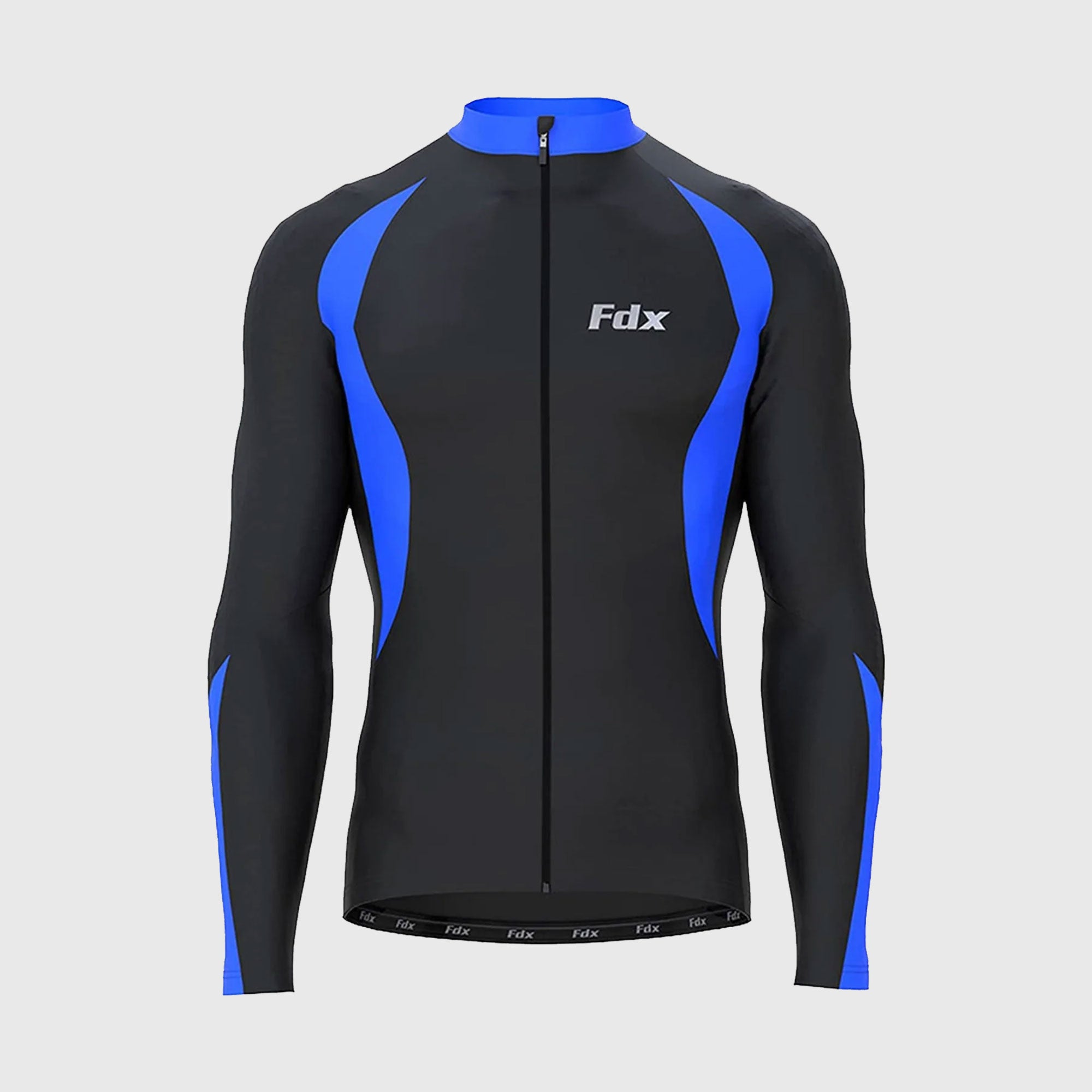Camiseta De Ciclismo Funkier Talana Manga Larga Hombre - Microforro Polar, Secado Rápido, 3 Bolsillos Traseros - Para Primavera/Otoño