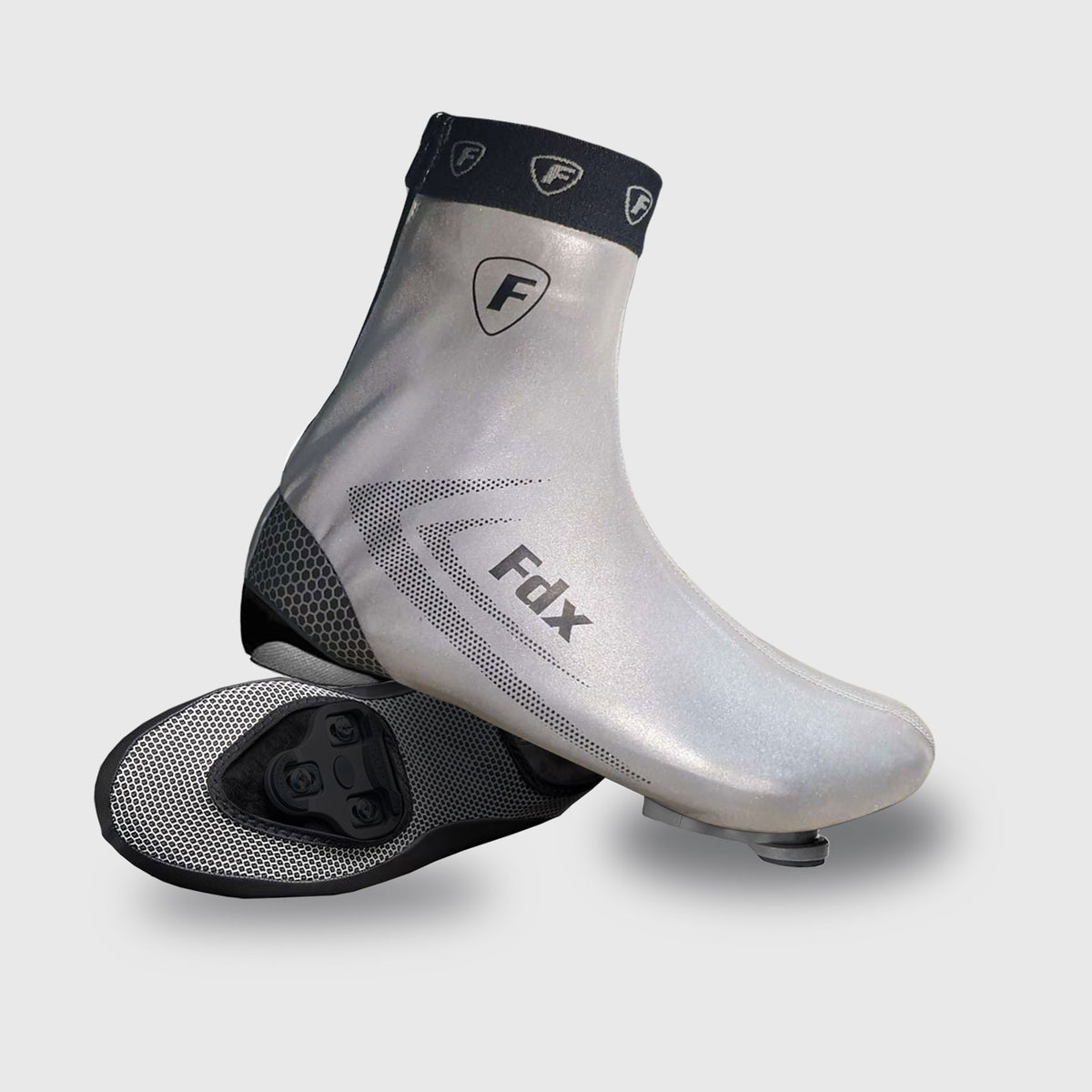 Fdx SC1 360° Reflective Grey Cycling Shoe Covers FDX Sports®